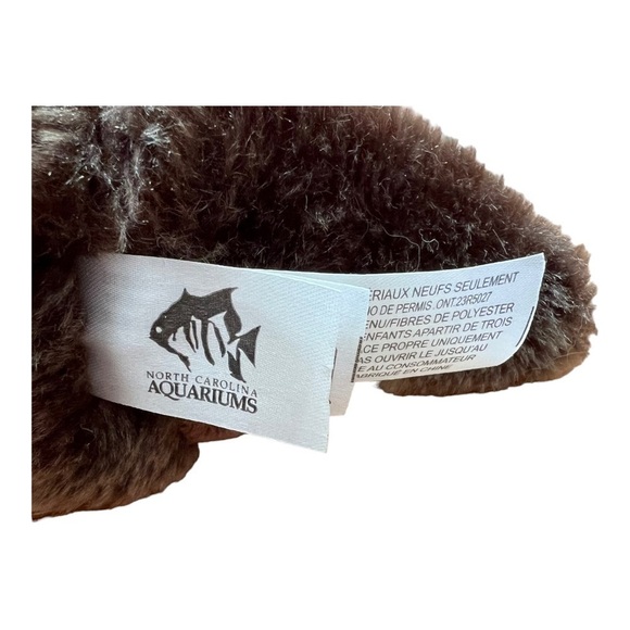 North Carolina‎ Aquariums Plush Sea Otter wrapped in Blue Blanket Souvenir 10” - Picture 3 of 6